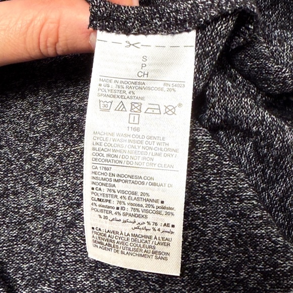 EUC Old Navy Dark Charcoal Knit Long Sleeve Dress – Size Small – Retail $50 🖤✨ - Picture 9 of 13